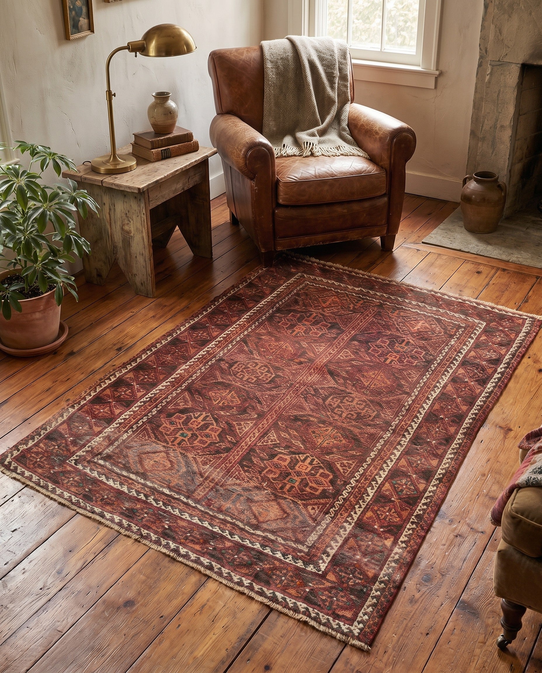 3' 7 x 4' 1 Hamedan Rug