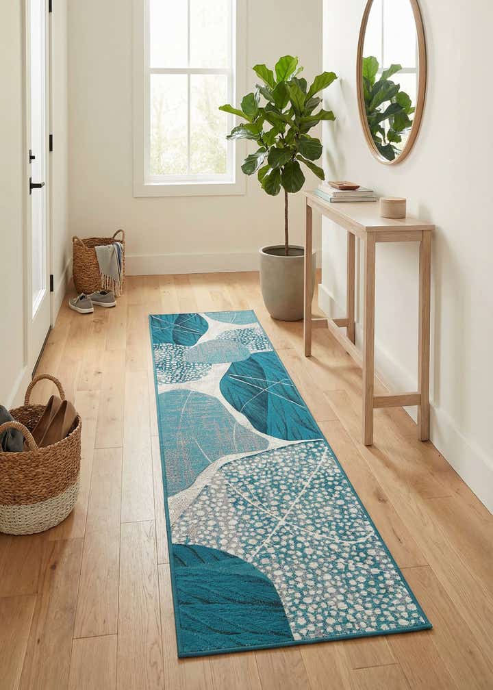 2' x 8' Easy-Clean Modern Indoor / Outdoor Runner Rug