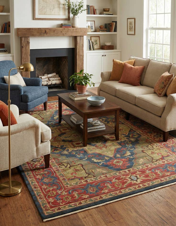 Detail image of 10' x 13' Serapi Rug