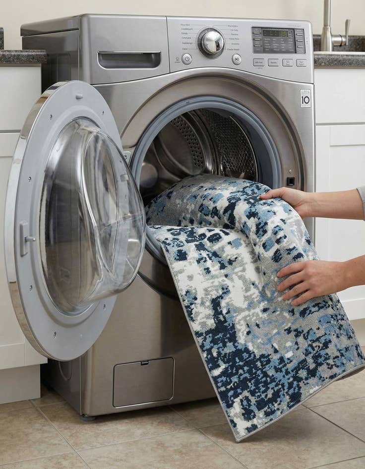 Detail image of  5' 3 x 8' Kamala Washable Rug