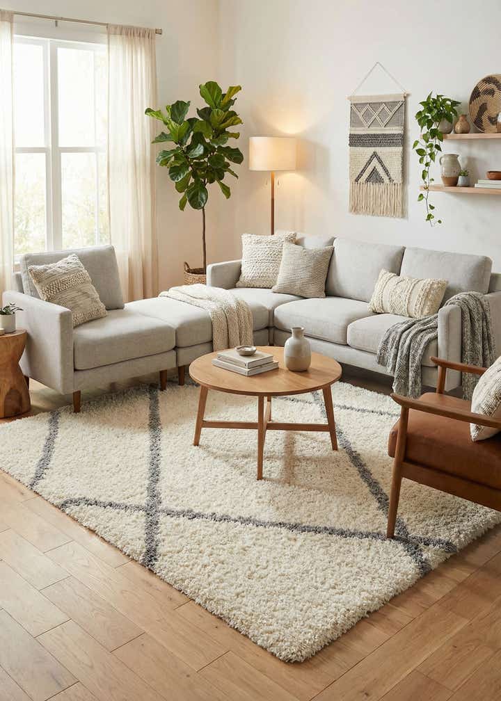 8' x 8' Infinity Shag Square Rug