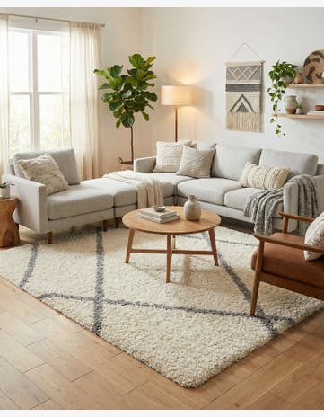 8' x 8' Infinity Shag Square Rug