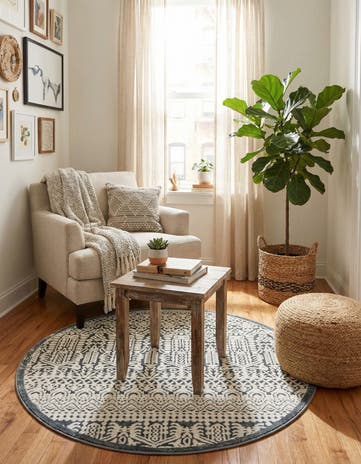 Jill Zarin 3' 3 x 3' 3 Uptown Cloisters Round Rug