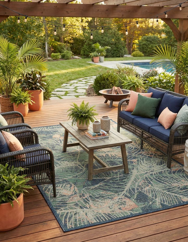 6' x 9' Easy-Clean Baja Indoor / Outdoor Rug