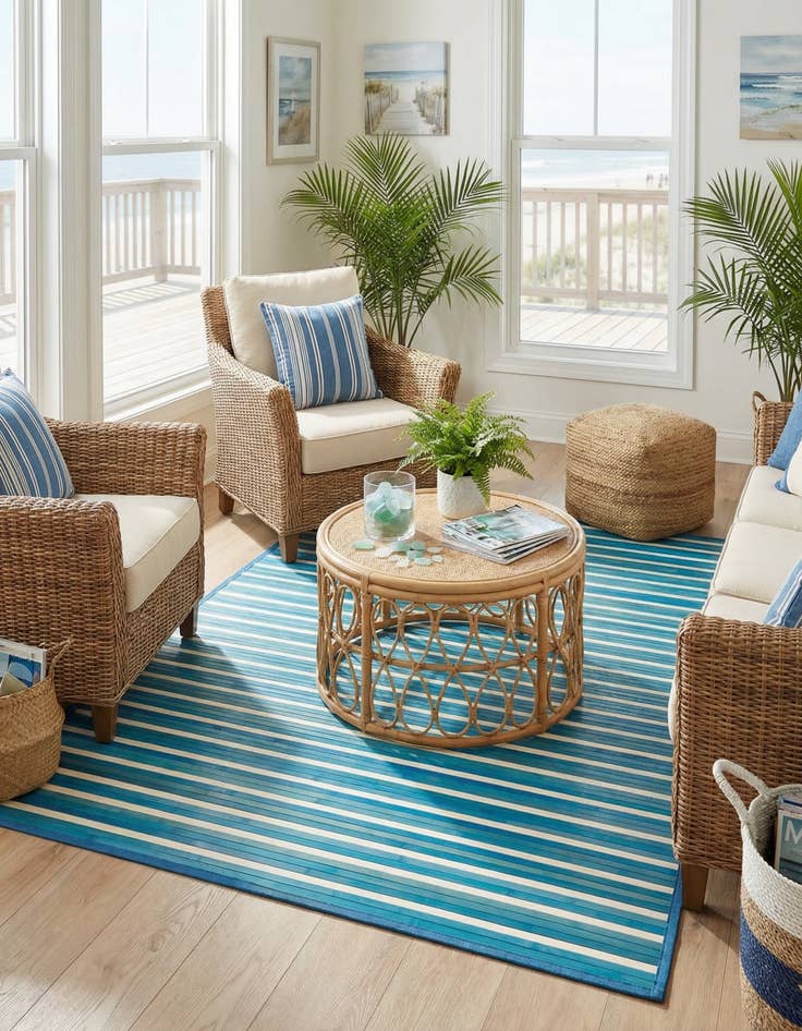 Detail image of 4' x 6' Bamboo Rug