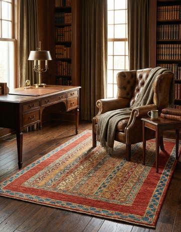 4' 2 x 5' 10 Hand Knotted Ariana Ziegler Rug