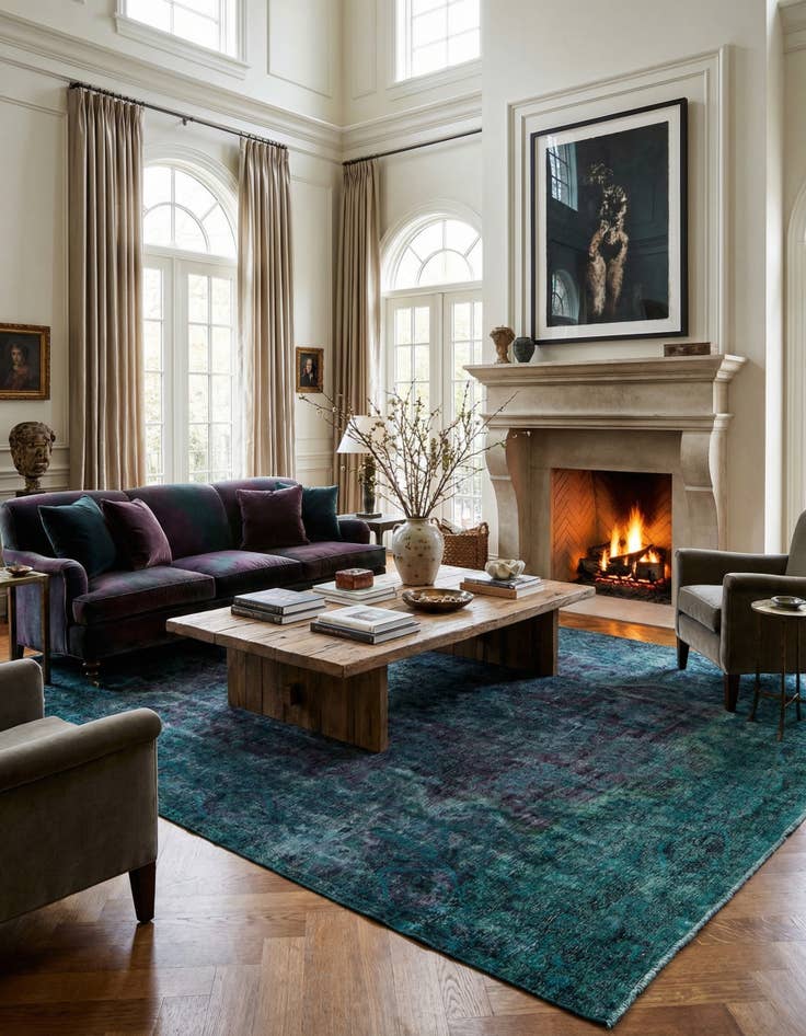 Detail image of 7' 8 x 11' 7  Hand Knotted Ultra Vintage Persian Wool Rug