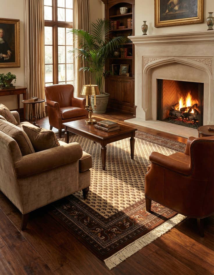 Detail image of 5' 1 x 5' 1 Mir Square Rug