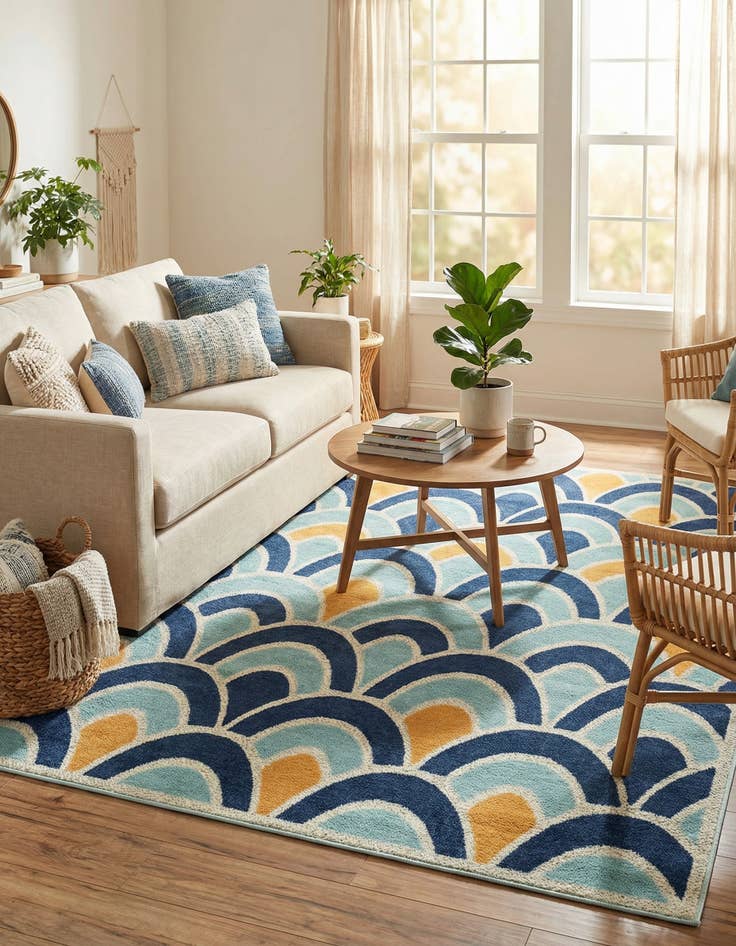 Detail image of  7' x 10'  Washable Belize Indoor / Outdoor Rug