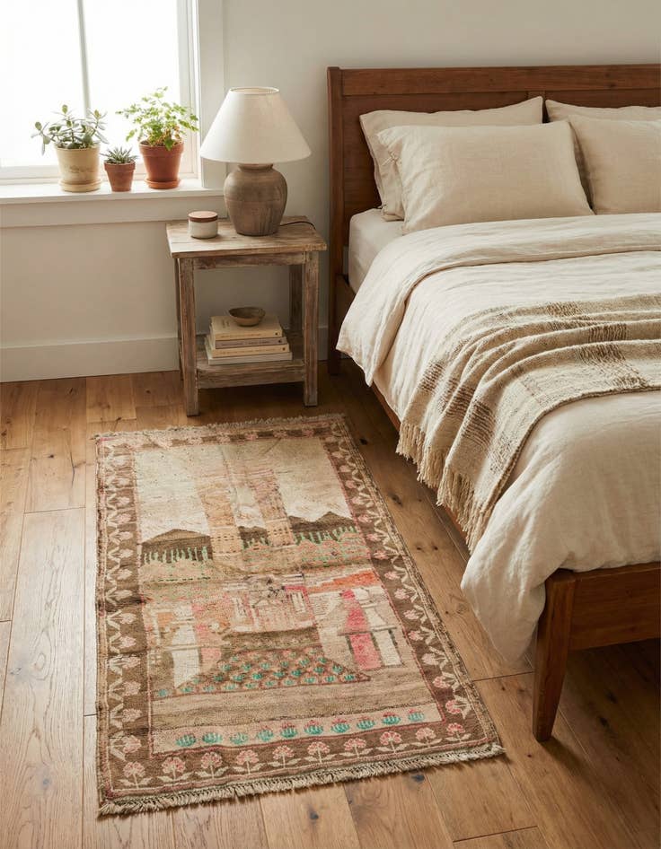 Detail image of 2' 6 x 4' 2  Hand Knotted Balouch Persian Wool Rug