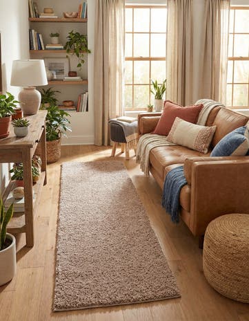 2' 7 x 10' Jill Zarin Shaggy Chic Runner Rug