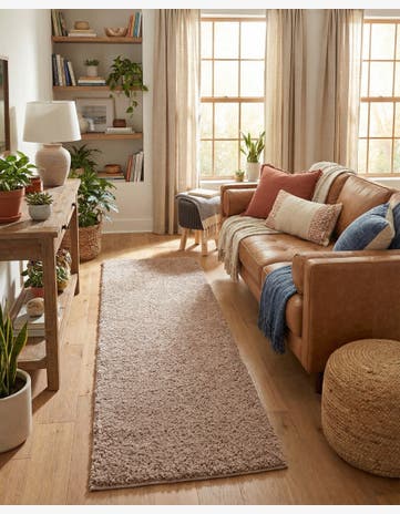 2' 7 x 10' Jill Zarin Shaggy Chic Runner Rug