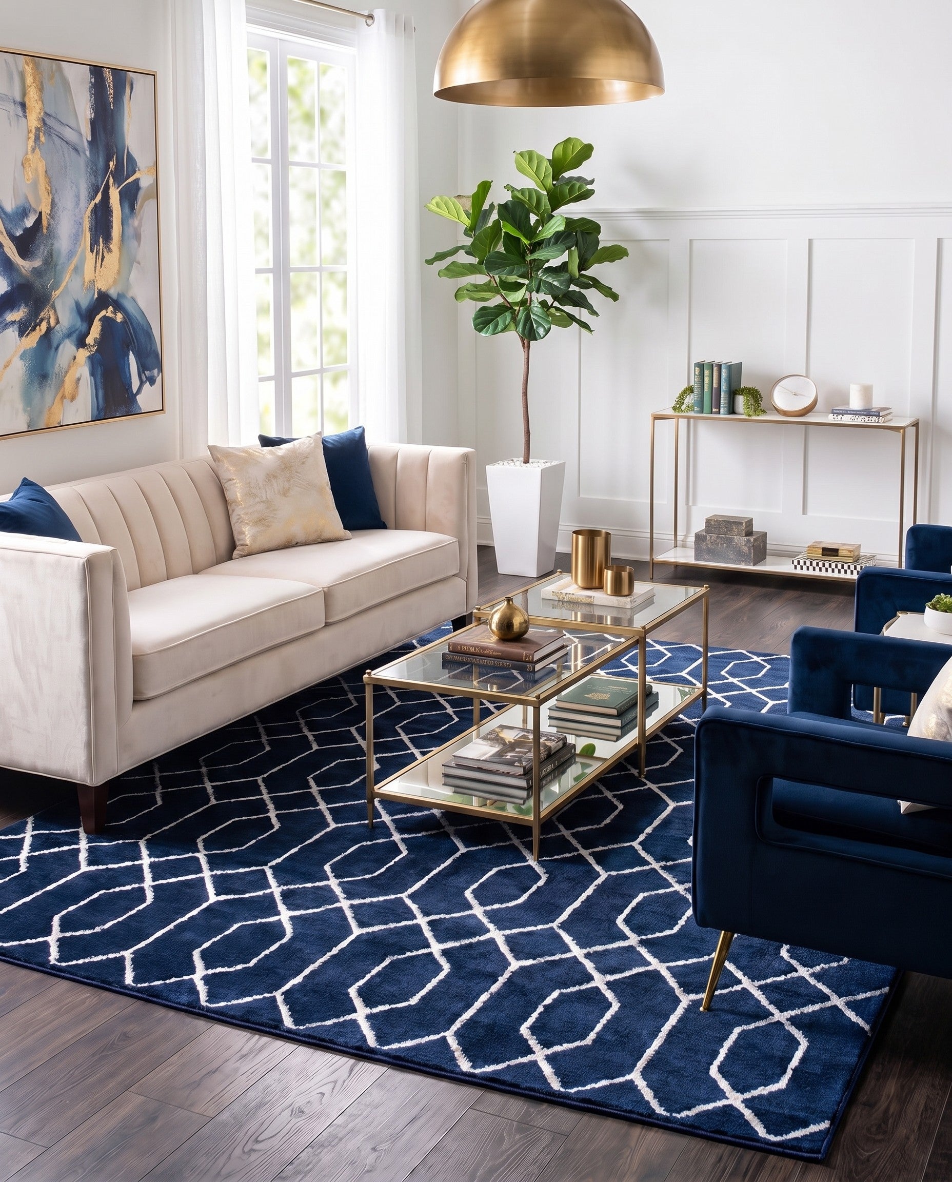 7' 10 x 10' Marilyn Monroe™ Glam Trellis Rug