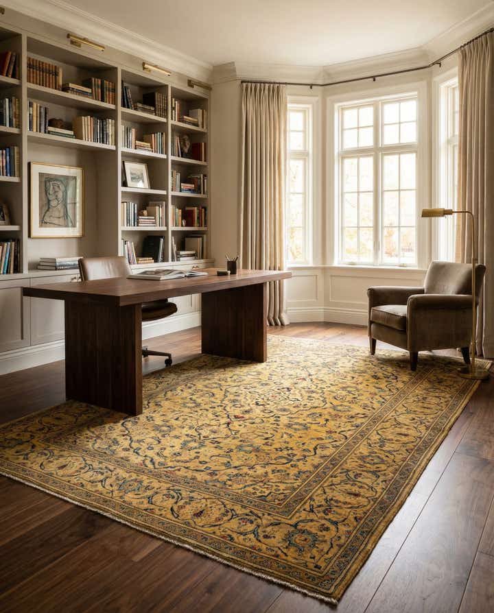 6' 7 x 9' 8 Kashan Rug