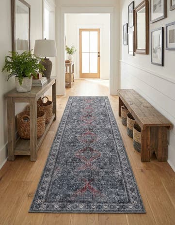 2' 7 x 10' Washable Timeless Runner Rug