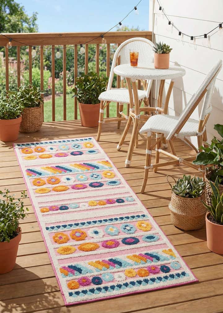 2' x 6' Easy-Clean Aruba Indoor / Outdoor Runner Rug