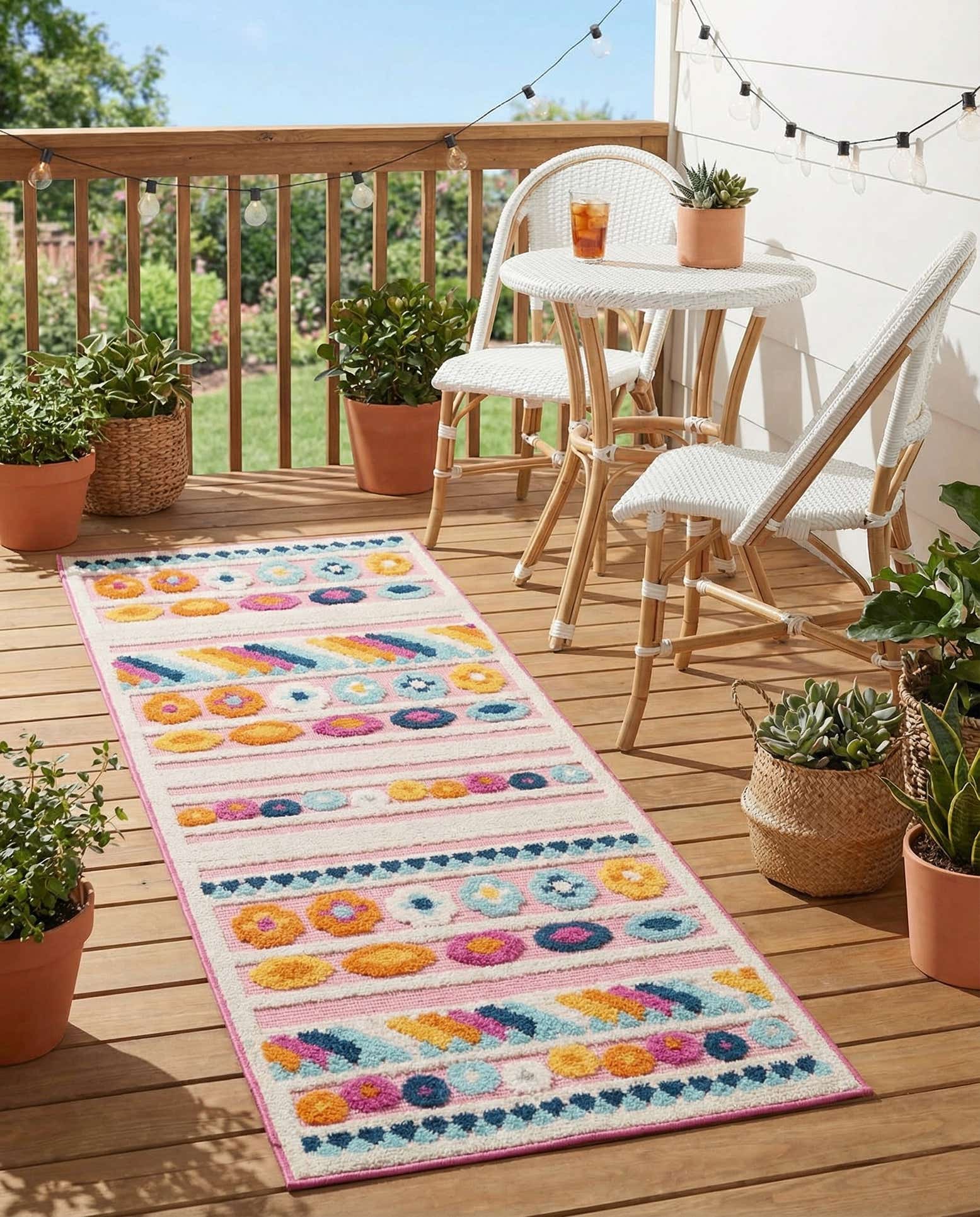 2' x 6' Easy-Clean Aruba Indoor / Outdoor Runner Rug