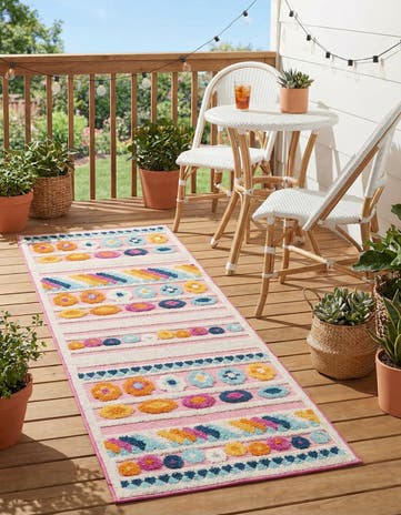2' x 6' Easy-Clean Aruba Indoor / Outdoor Runner Rug