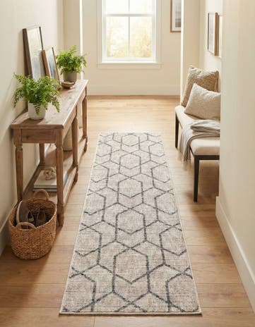 2' x 6' Eco Trellis Runner Rug