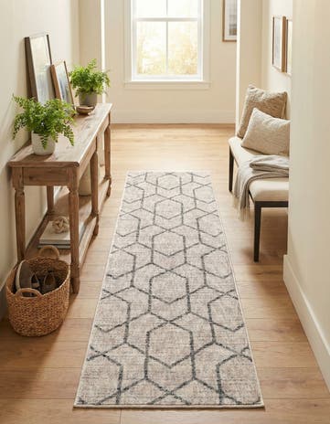 2' x 6' Eco Trellis Runner Rug