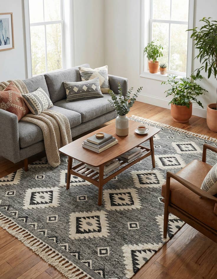 Detail image of 9' x 12' 2  Hand Woven Arizona Wool Rug