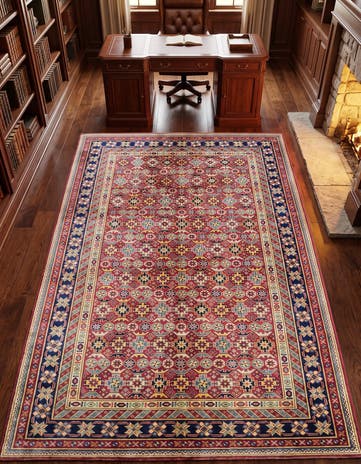 5' 1 x 7' 3 Hand Knotted Shirvan Rug