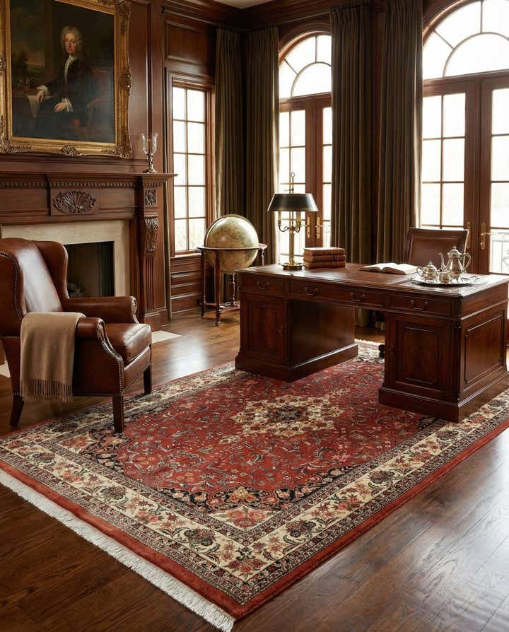 5' 6 x 8' 5 Bidjar With Silk Rug