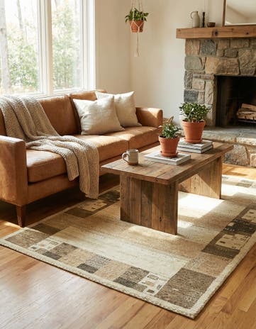 4' x 6' 2 Hand Knotted Kashkuli Gabbeh Wool Rug