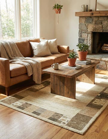 4' x 6' 2 Hand Knotted Kashkuli Gabbeh Wool Rug