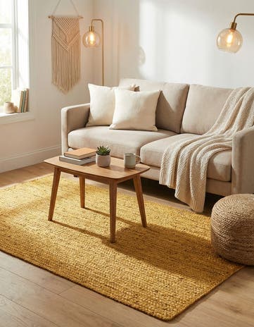 3' 3 x 5' 1 Handmade Braided Jute Rug