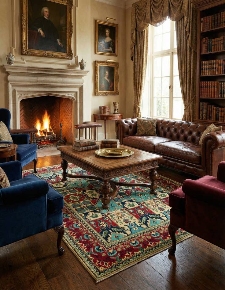 Detail image of  6' 6 x 9' 7  Hand Knotted Kazak Rug