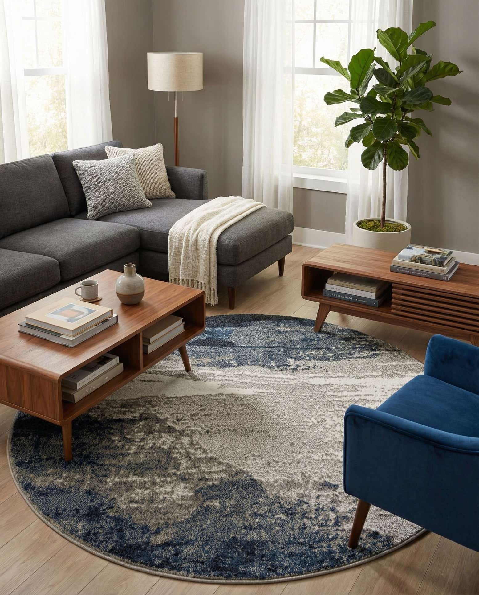5' x 5' Oslo Round Rug