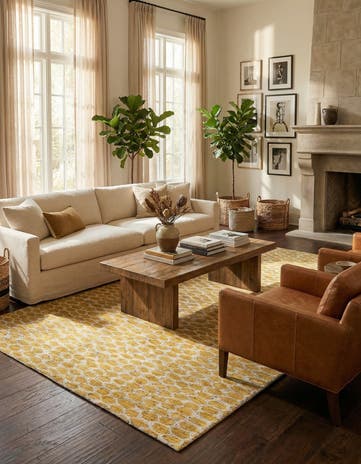 6' 2 x 9' Hand Knotted Moroccan Wool Rug