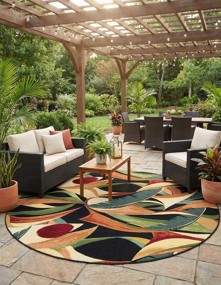 10' x 10' Easy-Clean Botanical Indoor / Outd...
