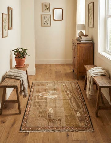 2' 8 x 4' 5 Hand Knotted Balouch Persian Wool Rug