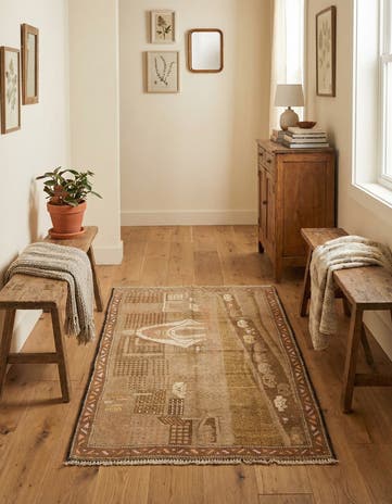 2' 8 x 4' 5 Hand Knotted Balouch Persian Wool Rug