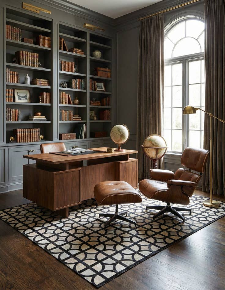 Detail image of 5' 3 x 7' 7 Cowhide Rug