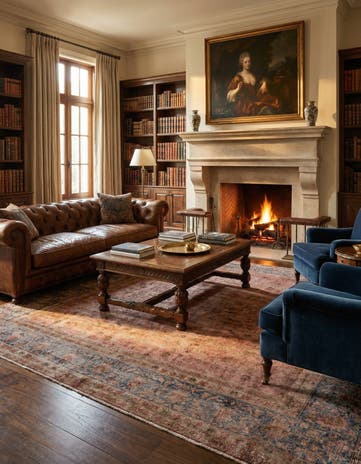 9' 10 x 13' 5 Vintage Royal Wool Rug