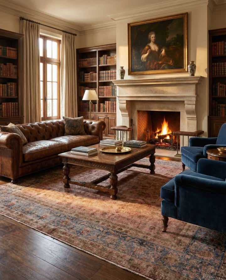 9' 10 x 13' 5 Vintage Royal Wool Rug