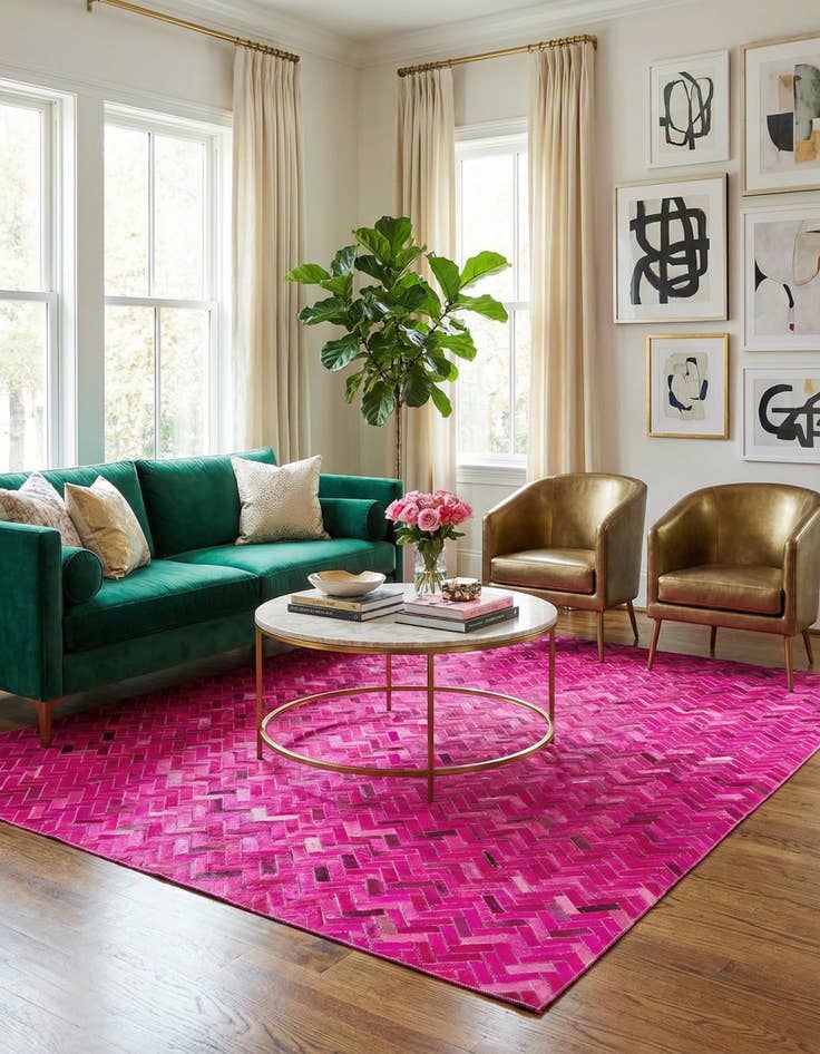 Detail image of  5' x 8' Cowhide Rug