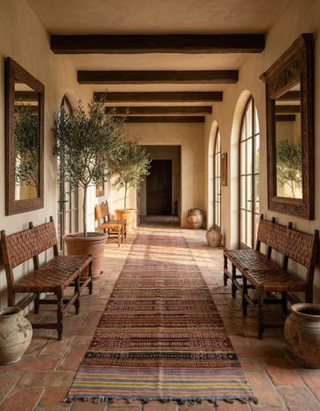 4' 1 x 14' Hand Woven Kilim Fars Wool Runner Rug