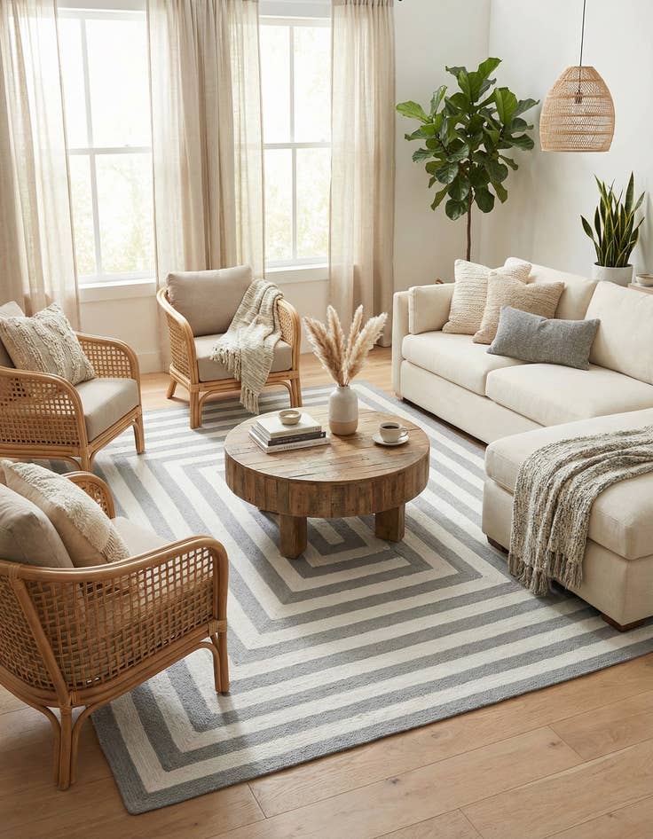 Detail image of 9' x 12'  Hand Woven Eco Verse   Washable Indoor / Outdoor Rug