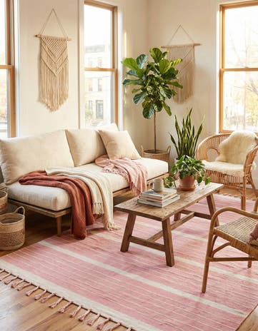8' x 10' Hand Woven Chindi Cotton Rug
