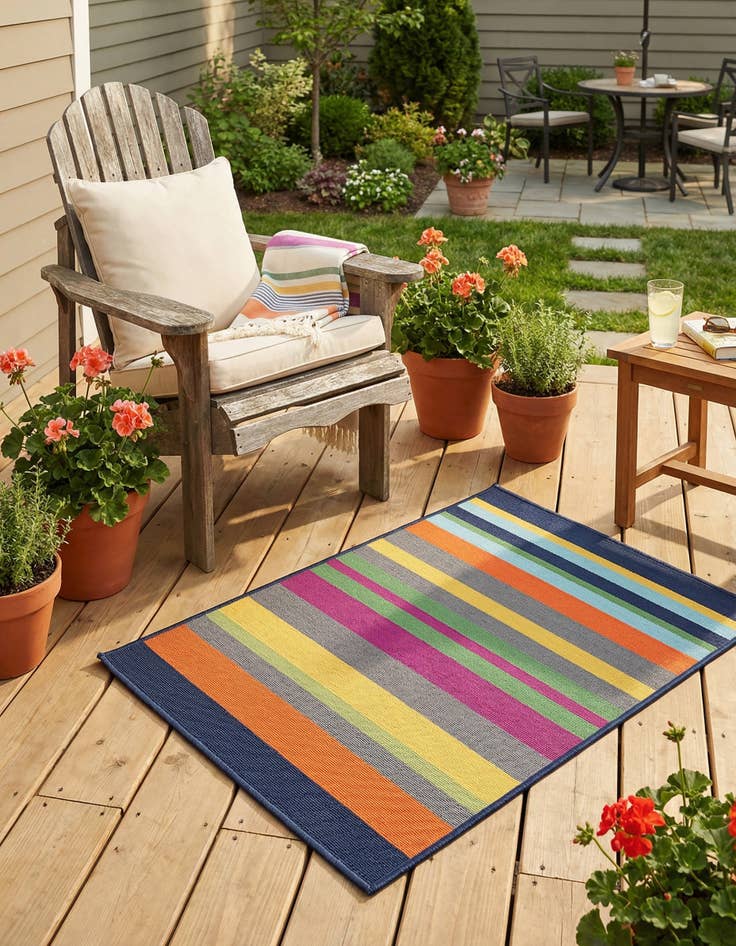 Detail image of 2' x 3'  Washable Aruba Indoor / Outdoor Rug