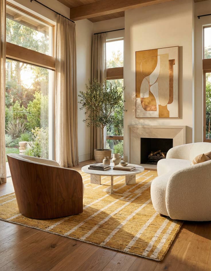 Detail image of  6' 9 x 9' 7  Hand Knotted Darya Wool Rug