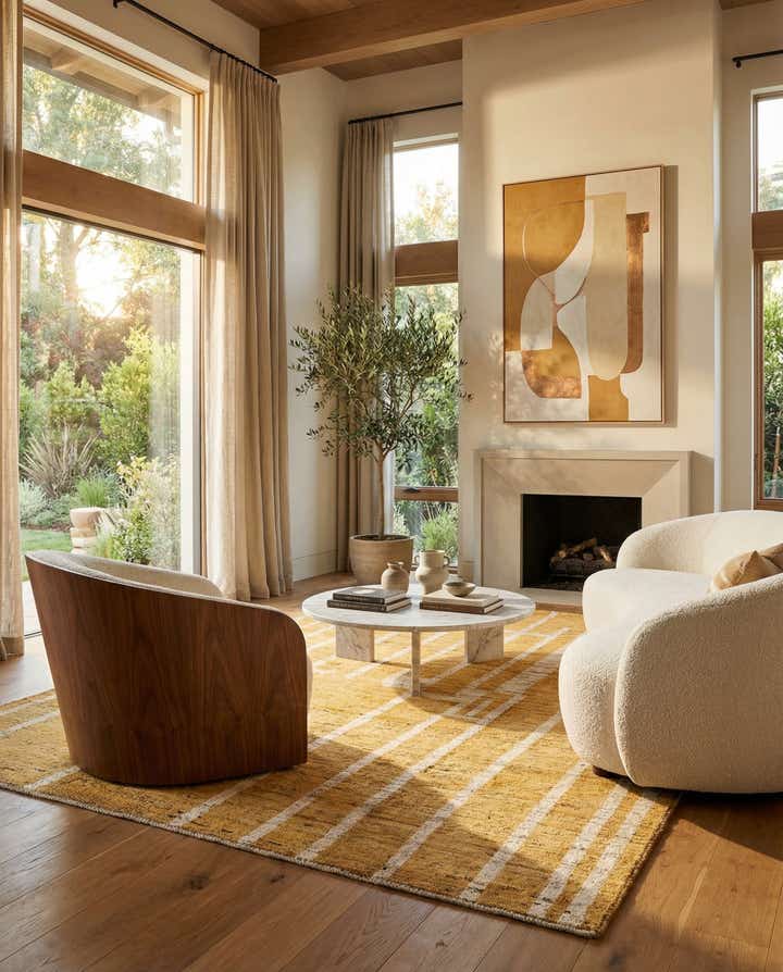 6' 9 x 9' 7 Hand Knotted Darya Wool Rug