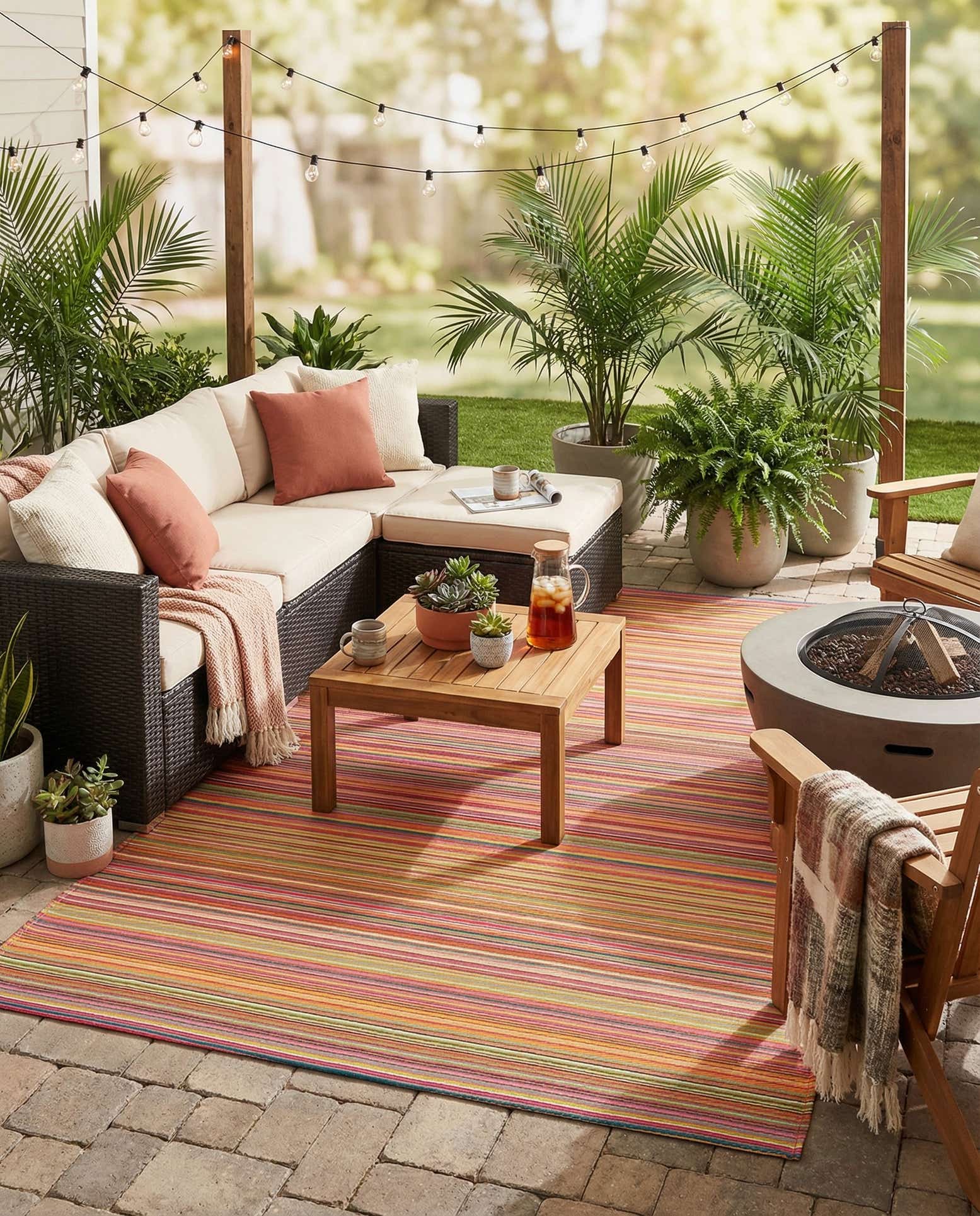 7' 10 x 10' Easy-Clean Vista Breeze Indoor / Outdoor Rug