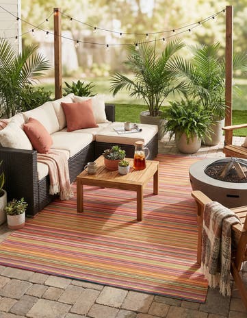 7' 10 x 10' Easy-Clean Vista Breeze Indoor / Outdoor Rug