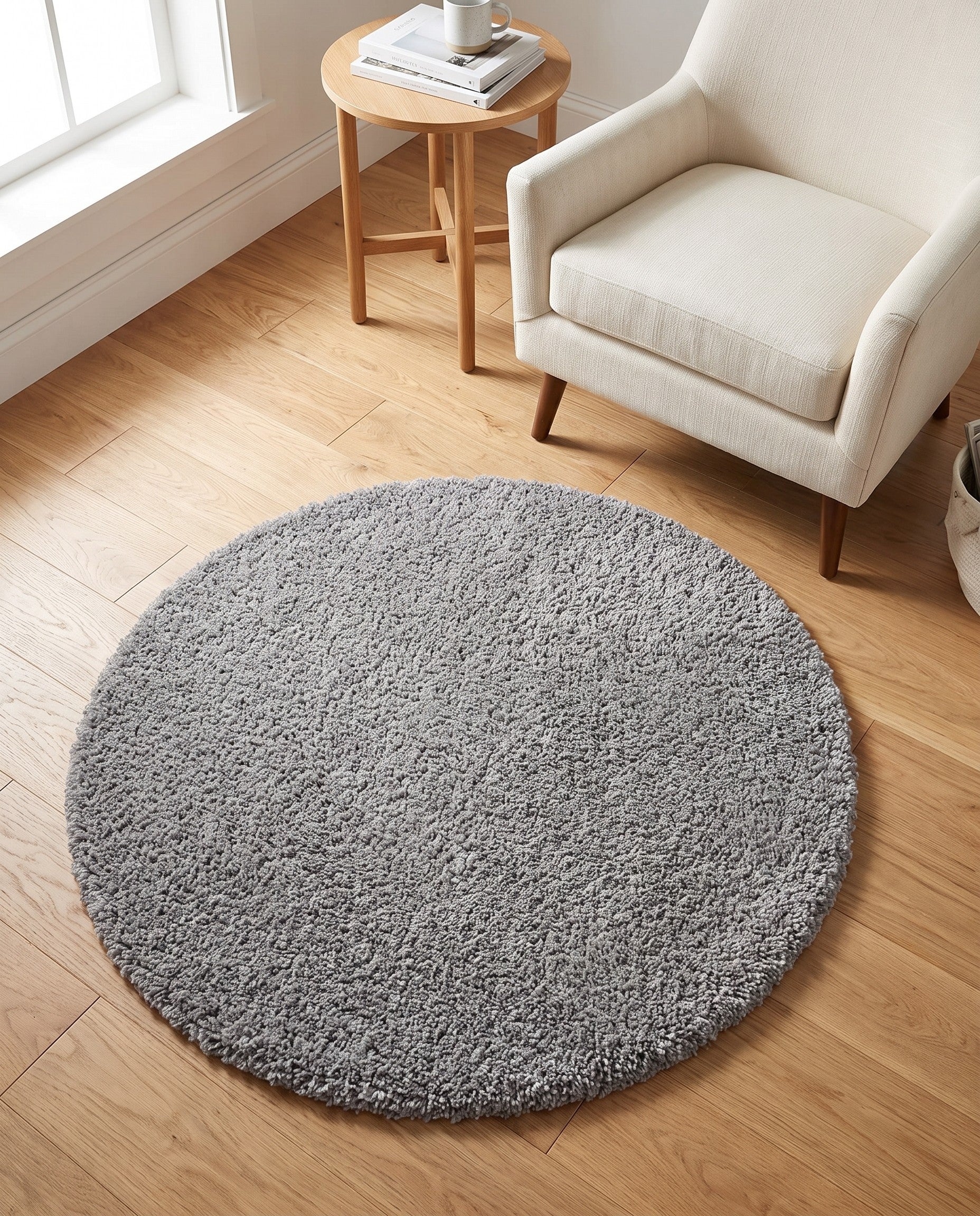 3' x 3' Zermatt Shag Round Rug