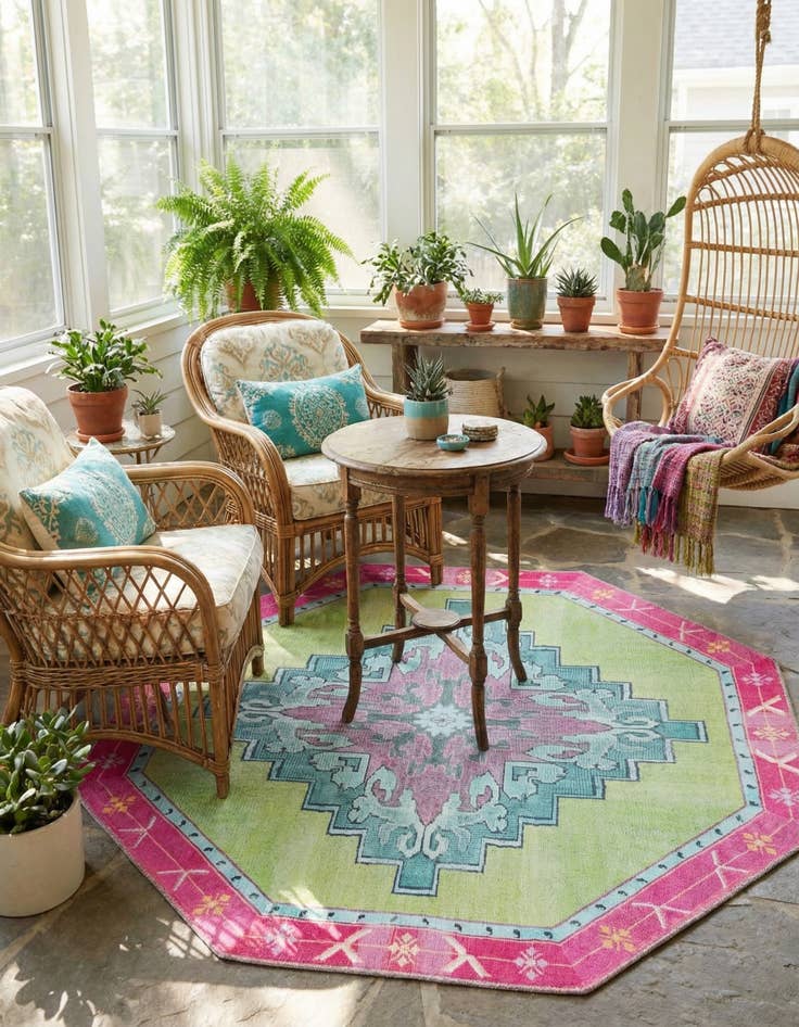 Detail image of 5' x 5' Timeless Octagon Rug